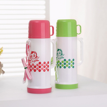 Thermos pot warm kettle with rope thermos bottle small hot water bottle students childrens travel pot outdoor with strap