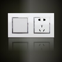 aln Arnault Flying White Two Two Conjoined Bathroom Switch Socket Two One Open Single Five Hole