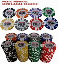 (idle anecdotics) POKER no face value chip coin Texas poker chips 8 color optional
