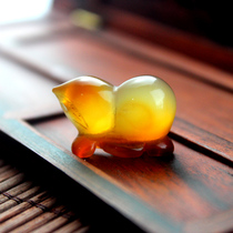 Large clearance Fuxin natural agate playful variety of gourd corn bamboo festival one piece pendant listing necklace