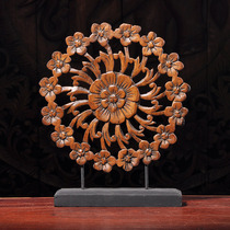 Thai crafts Southeast Asia teak carving Hollow ornaments living room environmental protection creative decoration decoration home