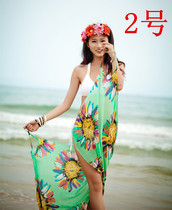 Sunscreen Ultra-fine high quality suspenders chiffon drapes and beach towels wrapped in gauze sarong