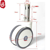 5-inch long rod central control plug universal wheel medical bed docking wheel new old model random delivery
