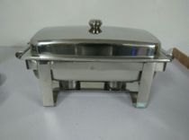Open-lid rectangular stainless steel dining stove buffet stove Simple insulation heating Buffy stove Electric self-service soup stove