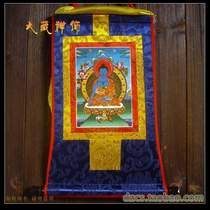 Tibetan Buddhist supplies gold-plated (Gilded) Thangka Buddha statue Mengzuba real Buddha length 40cm