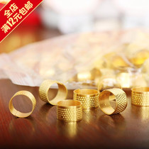 Wedding supplies Bride dowry womens dowry supplies Gold thimble New mascot thickened top ring