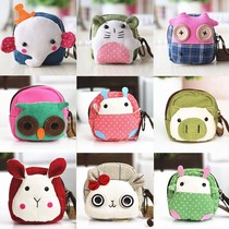 New Cute Cartoon Zero Wallet Hand Grab Cloth Art Zero Money Bag Woman With Canvas Mini Coin Key Small Bag