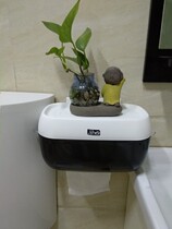 Large bathroom tissue box free punch toilet toilet toilet toilet paper shelf waterproof roll paper drawing paper