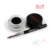 Red and black makeup professional rich to black eyeliner cream does not fade eyeliner wholesale with eyeliner brush