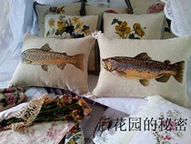 2014 July New] Export of European and American Museum collection of art handmade velvet embroidery cushion cover