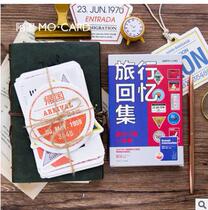 Full 6 pieces Strangling Postcard Travel Recall 30 boxes of boxed creative retro DIY stationery