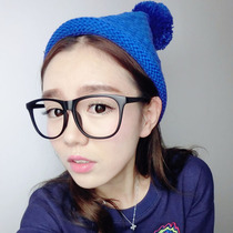 Retro Korean big round face decoration glasses frame big frame myopia men and women tide plate light eye frame frame women