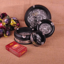 Thailand Southeast Asia solid wood creative ashtray personality retro living room household ashtray office ashtray