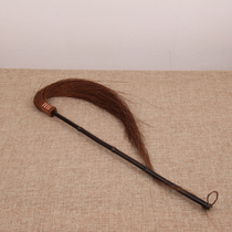 Tai Chi whisk purple bamboo brown hair whisk throw Tai Chi Buddha dust Xuan Buddha dust Imitation horsetail whisk sweep dust