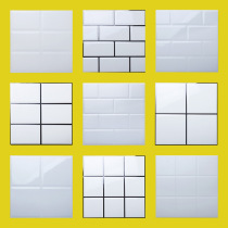 Nordic kitchen and toilet brick brick small white brick cultural brick wall brick 300 kitchen toilet matte brick