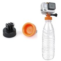 Mineral water bottle cap adapter buoyancy Rod suitable for goprohero5 4 sports camera selfie stick holder