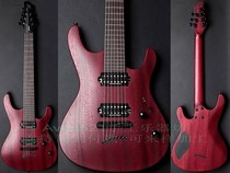 Fully hand-made custom 4A Mayoness Setius M7 Transparent Red 7 String Electric Guitar