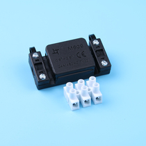 Supply double pressure line type three-position junction box black M609 with CE ROHS certification