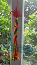 Tibetan hand-woven trumpet with Chinese knot warp tube diamond knot safe knot Tibet ornaments car hanging
