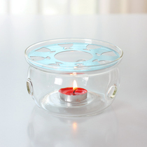 Glass round base teapot tea heater warm insulation base heater candle tea stove stove