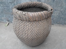 Folk collection Willow Livestock grain dough wallet basket cabinet displays folk collection old objects