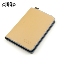 citiup Multi-function ticket passport holder Cowhide passport This document bag Mens and womens vertical travel passport protective cover