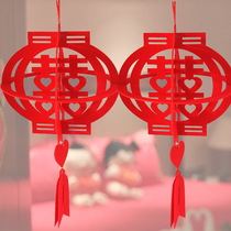 Festival red lantern wedding wedding lantern pair wedding lantern decoration wedding room decoration decoration