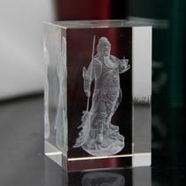 Hot-selling crystal laser engraving crafts Crystal Guan Gongguan Erye model desktop ornaments portrait can be customized