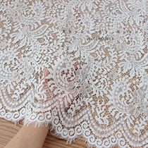 Export French wedding eyelashes thickened fabric lace black fabric fabric clothing skirt width 150CM