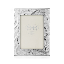 Italy imported silver photo frame Sterling silver hand carved pattern High-end creative design gift collection photo frame
