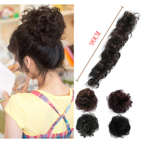 Twined clockwork disc hair curly hair Hair Loops Leather Fascia Flower Buds Hair Caterpillars Fluffy Balls heads Wig Hair Bag