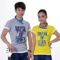 N a Nadia summer new men and women couples round neck casual short sleeve T-shirt CF21890