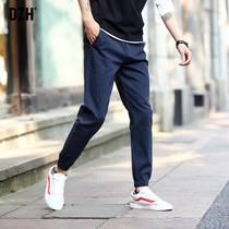 Mens pants Mens summer new casual pants sports pants loose-legged harem pants trousers mens pants Korean trend