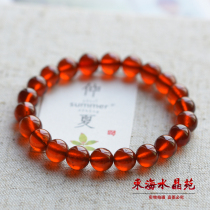 Natural collection Grade Brazilian orange red pomegranate stone bracelet rare orange red female Pomegranate stone national