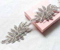 Fashionable shiny rhinestone rice beads nail beads diamond dress patch drill dress shoulder decoration hand seam drill drill