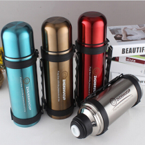  Vacuum stainless steel insulation pot 1000ml1L large capacity insulation cup Household thermos Outdoor sports kettle