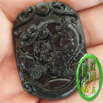 Shaanxi Lantian jade Mojito pendant A goods jade pendant Natural mojito pendant More than a year jade pendant