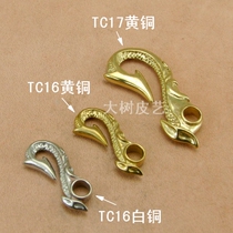 Brass U Shaped Hook Chaab Wallet Accessories Pants Chain Brass Trim Hook Key Button Hanging Chain Hook
