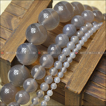Sunflower Treasure Store Popularity 4A Natural Grey Manau Round Pearl DIY Beads Handmade String Beads with beads 4-12mm