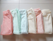 Day single autumn and winter mens and womens coral velvet flannel home casual pants pajamas thickened fat pants