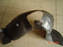 206 front fender leaf plate lined with front wheel blocked muddy leather