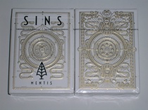 Original import in the United States SINS Mentis Playing Cards White Sin Poker