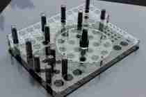 Acrylic nail polish display containing shelf mouth red display frame acrylic brow pen frame multifunctional electronic cigarette exhibition shelf