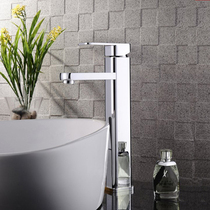 Basin kitchen faucet 360-degree universal high cold and hot washbasin rotating single hole all copper valve body faucet