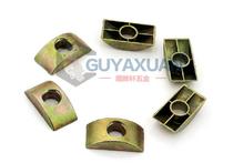 Moon-shaped alloy gasket Half-moon tooth round pad Big desk alloy nut Four-in-one connector Furniture screw rod