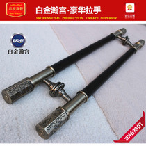 Modern European style big door handle 8508 black lacquered color glass door handle hotel ktv bag wooden door big door handle