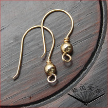 U. S. Imported 14K earrings 14K gold DIY handmade earrings imitation allergic ear hook-no discoloration 12 yuan pair