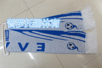 Manufacturer customized to make annual meeting activities classmates Gatherings Large Red Scarf Embroidery Trademark Logo text scarves set to do