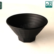 Carabao A5 Dense Amine Bowl Hotel Black Cutlery Day Style Pasta Bowl Dense Amine Imitation Porcelain Bowl Soup Bowl Large Bowl E026