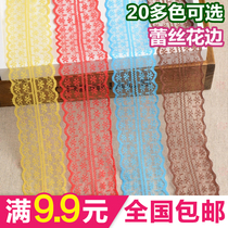 Seven color lace floral lace cotton thread lace handmade DIY accessories butterfly knot hair accessories material